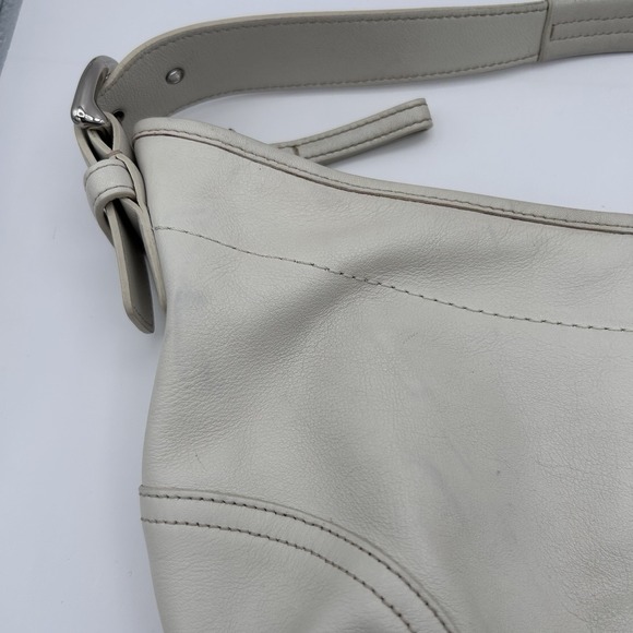 Vintage Coach 9464 Soho Hobo Bag Shoulder Bag Leather cream Read - Picture 3 of 16